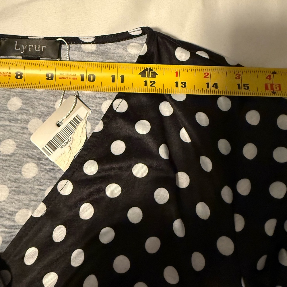 LYRUR Black and White Sheath Midi Dress size L - Picture 7 of 10